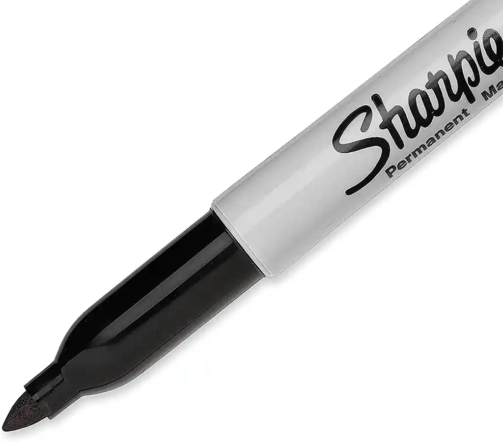 Marcador Permanente Sharpie, Punta Fina, Negro X Unidad