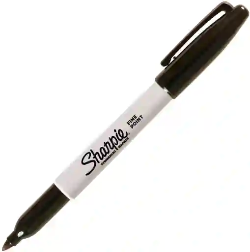 Marcador Permanente Sharpie, Punta Fina, Negro X Unidad
