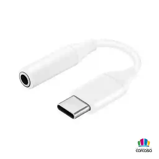 Conector Jack 3.5mm A Tipo C Samsung Blanco