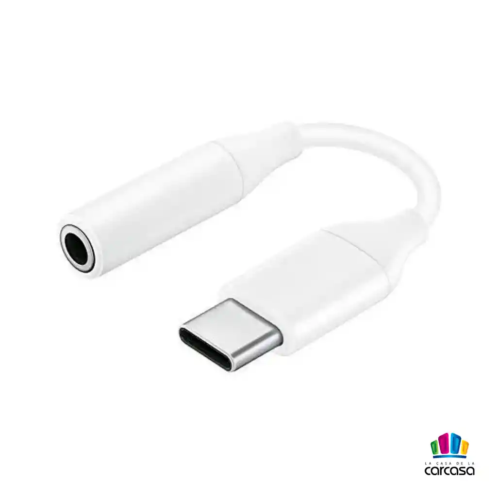 Conector Jack 3.5mm A Tipo C Samsung Blanco