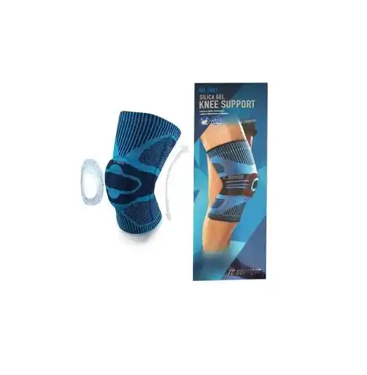 Soporte De Rodilla Ortopédica #7820 Knee Support Gel 3d Barra - Azul