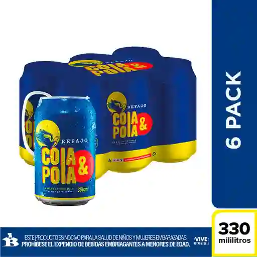 Cola & Pola six pack lata