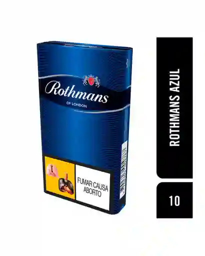 Rothmans Cigarrillos Rhotmans Azul 10