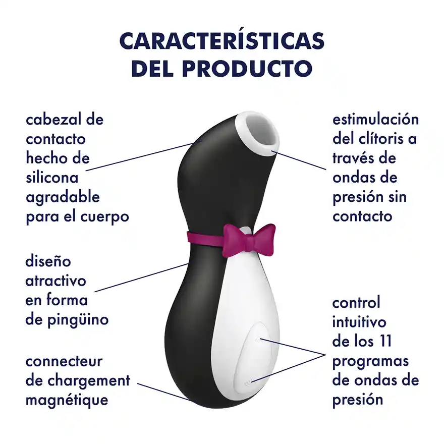 Vibrador Penguin Negro Satisfyer