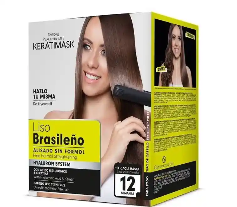 Kit Keratina Keratimask Liso Brasileño Alisado Sin Formol