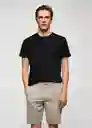 Camiseta Cherlo Negro Talla XS Hombre Mango