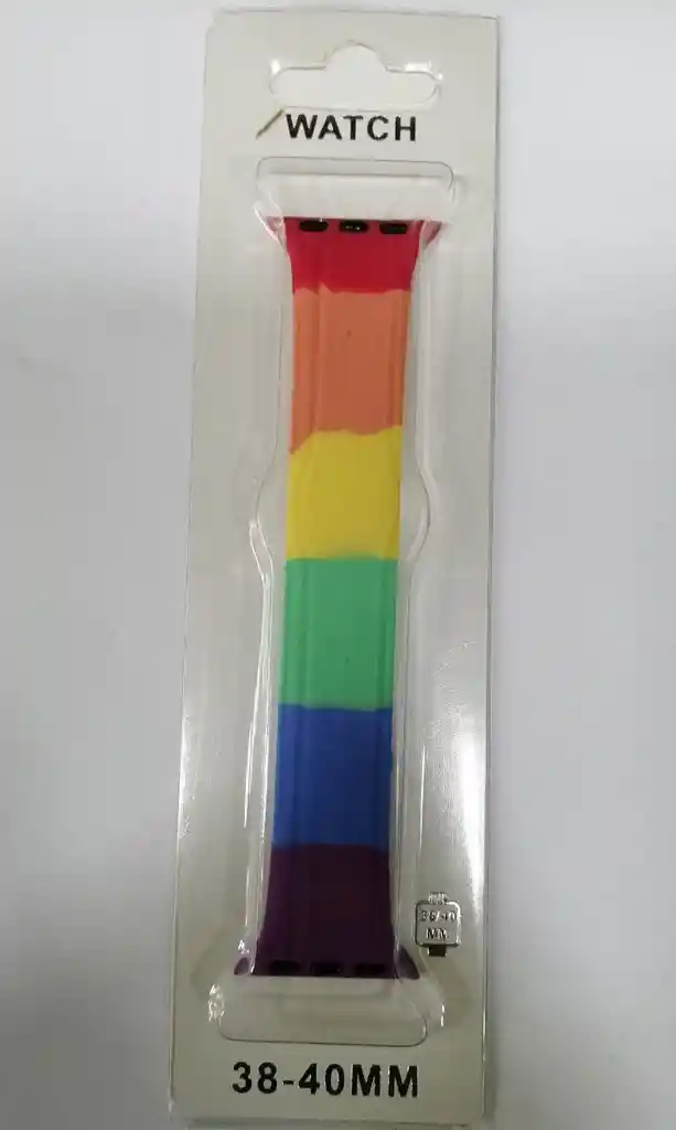 Manilla Elastica Para Reloj Apple Watch De 38/40 Mm Arcoiris