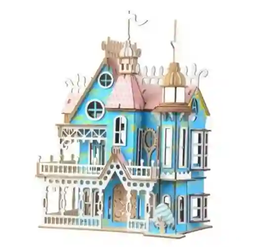 Casa De Muñecas Rompecabezas 3d De Madera Entrega Inmediata