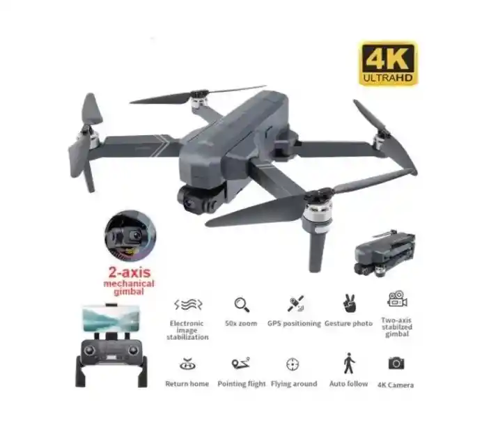 Dron Sjrc F11 Pro 4k Gps + 1,5 Km 5g Wifi + Maletín