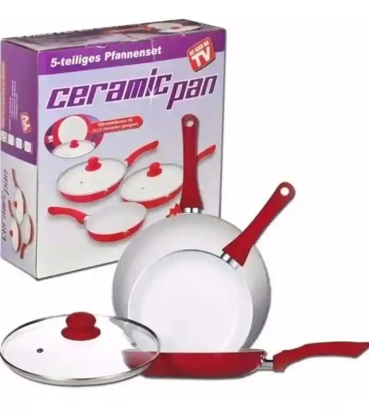 Set Sartenes Antiadherentes Ceramic Pan 5 Piezas