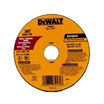 Dewalt Disco De Corte De Metal 4-1/2"