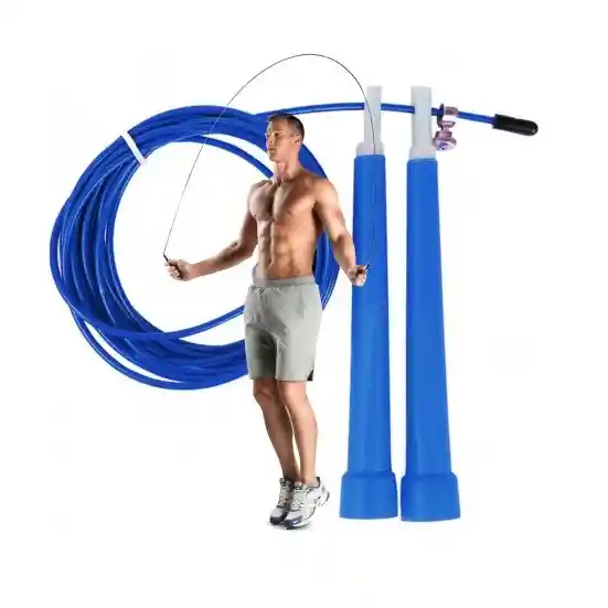Lazo Cuerda Para Saltar Gtechz Velocidad Crossfit Guaya - Azul