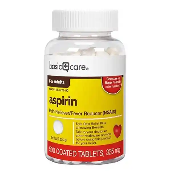 Aspirina de 325mg x 500 tabletas