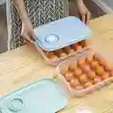 Organizador Canasta Para Huevos X20 Con Tapa para Nevera y Alacena