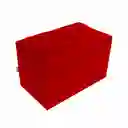 Puff Baul En Ecocuero - Puff Zapatero - 70 X 40 X 40 - Rojo