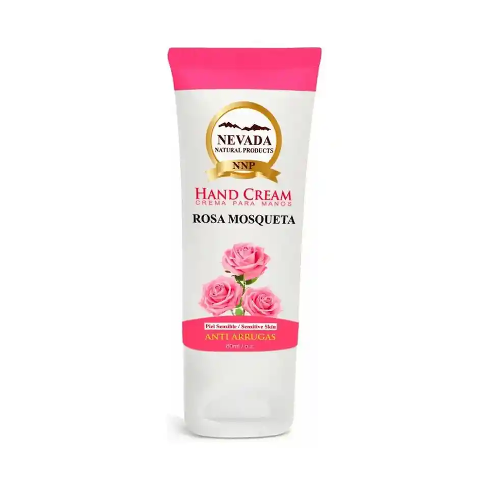 Nevada Natural Products Crema Para Manos Anti Arrugas Con Rosa Mosqueta 80 Ml (2.7 Oz)