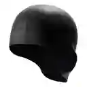 Gorro Natación Silicona Para Adulto Con Orejera - Negro