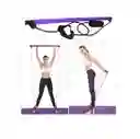 Kit Barra Pilates Portátil Con Bandas Elásticas Fitness Yoga - Morado