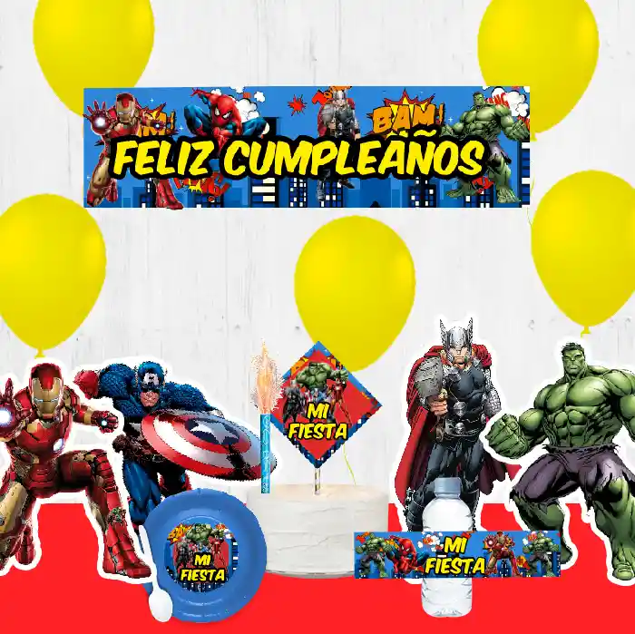 KITS DE FIESTA X6-Avengers