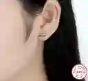 Aretes Moño Con Circones Para Mujer Fabricados En Plata 925