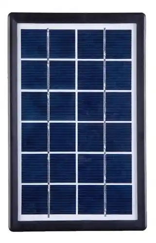 Radio Parlante Con Panel Solar Linterna+3bombillos Fm Am Bt