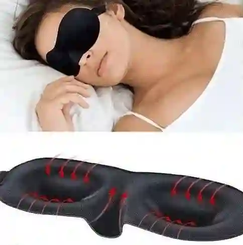 Gafas Mascara Dormir Sueño Descansar Avion Viaje Bus + Tapaoidos 3m