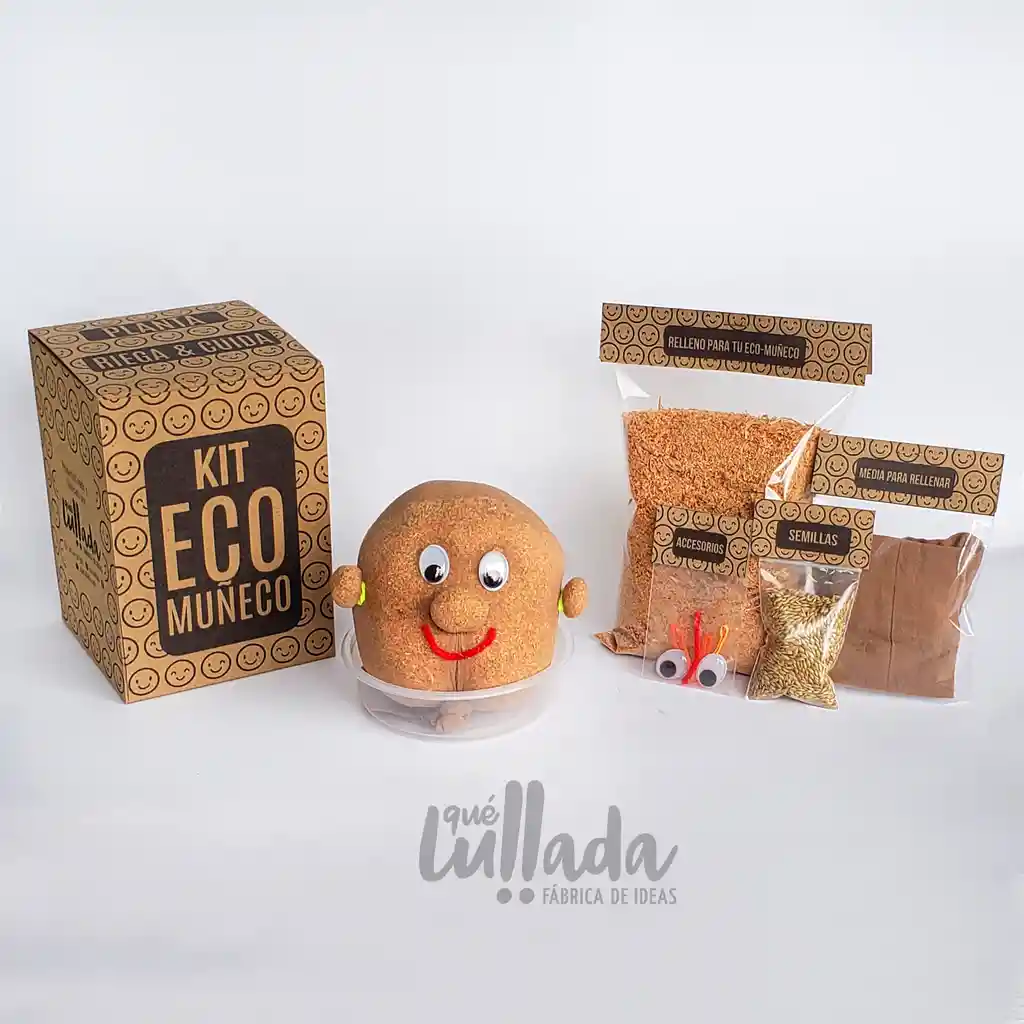 Kit cabeza de pasto - EcoMuñeco
