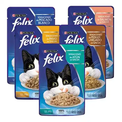 Felix pouche alimento húmedo 1 sobre sabor surtido 