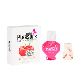 Lubricante Intimo Cereza 20 ml y Dados Pocket Pleasure