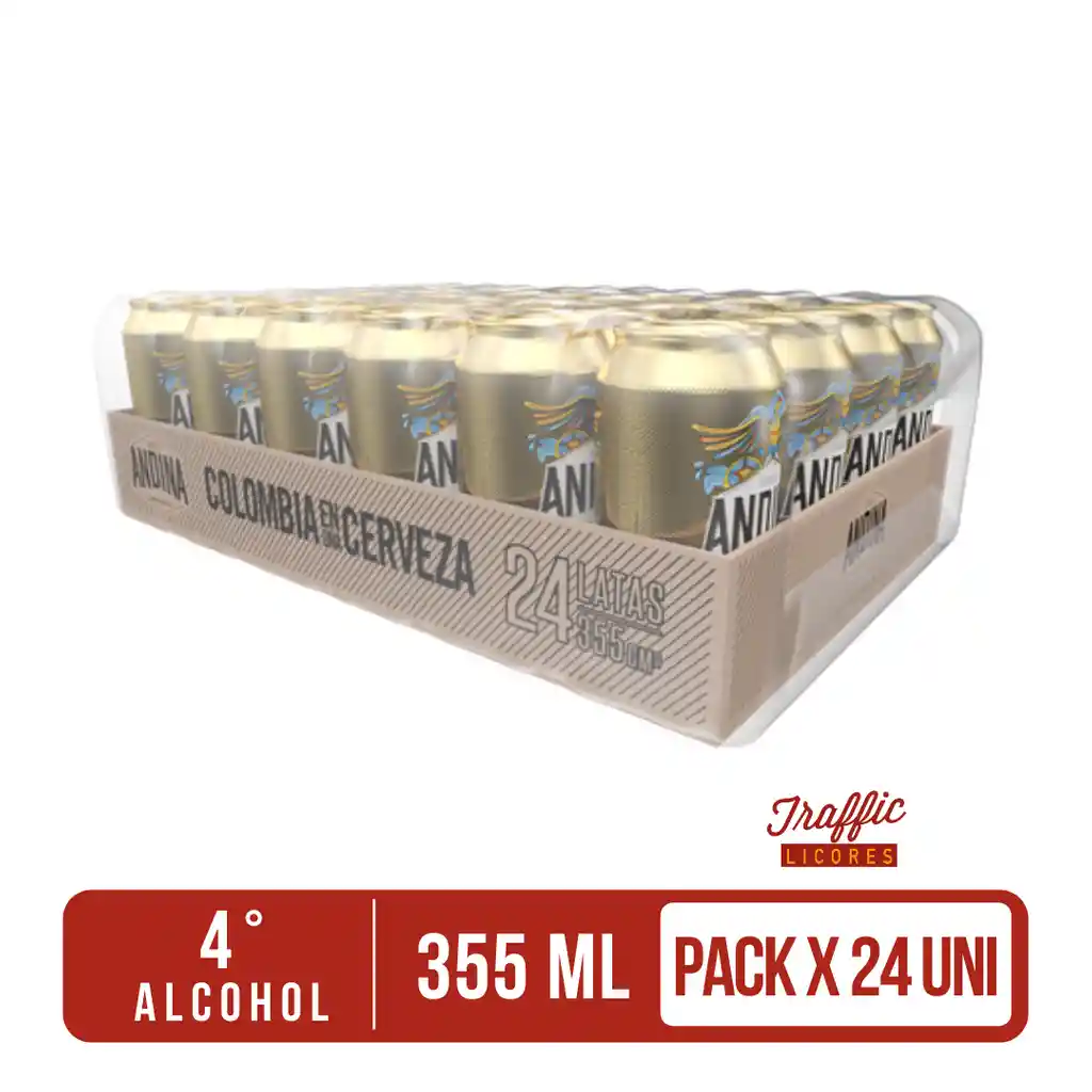 Andina Cerveza Tradicional Lata 355Ml X 24 Unds