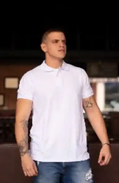 CAMIBUSO TIPO POLO TALLA L COLOR BLANCO	