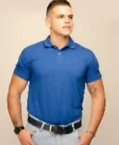 CAMIBUSO TIPO POLO TALLA L COLOR AZUL REY	