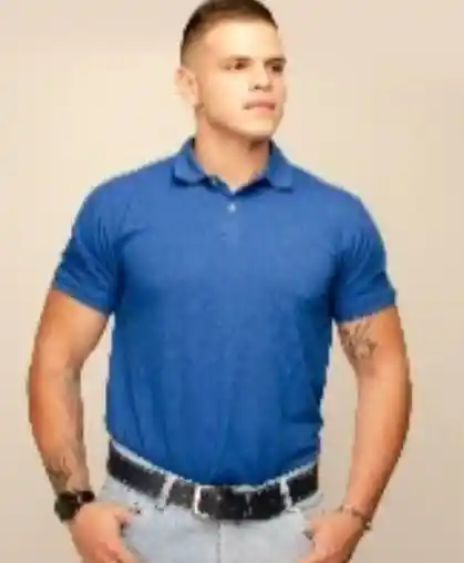 CAMIBUSO TIPO POLO TALLA XL COLOR AZUL REY	