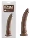 Dildo Basix Slim Seven 7" Pipedream Marrón