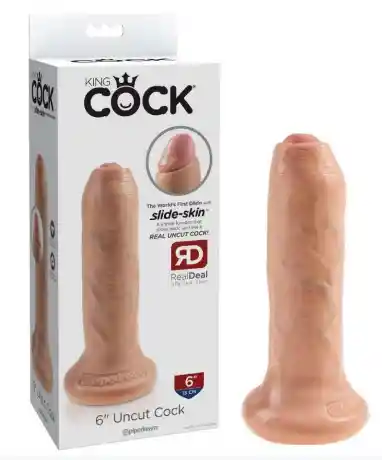 Dildo Realista 6” King Cock Prepucio