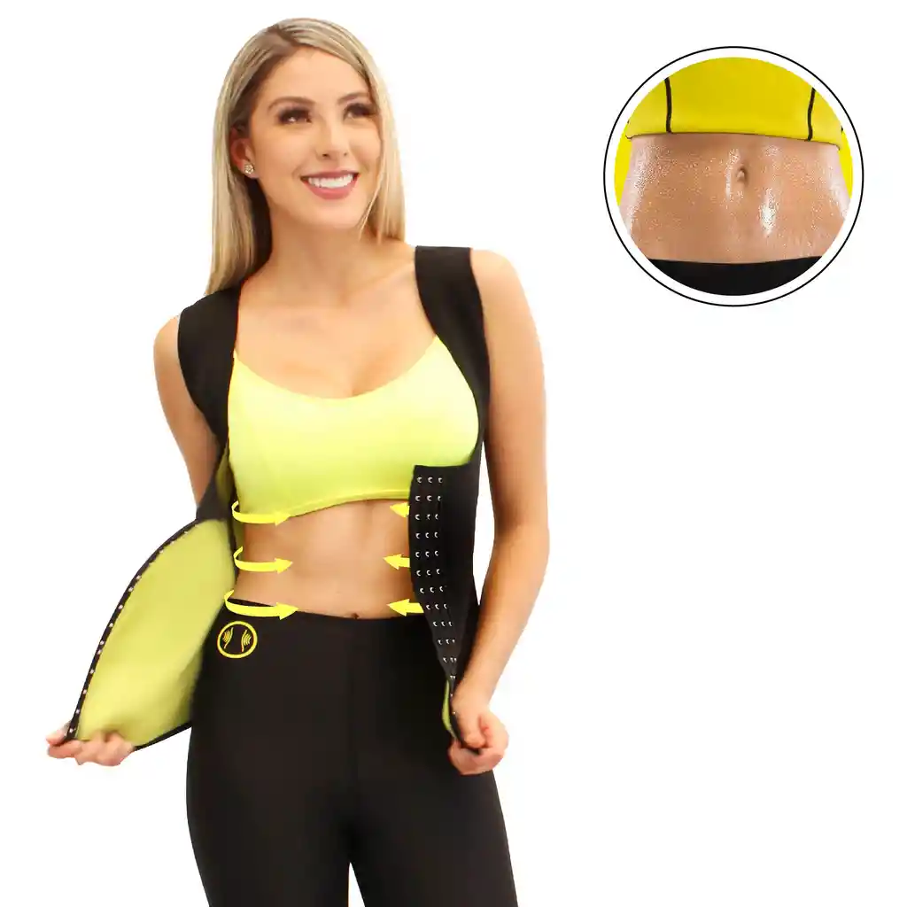 Fajas Chaleco Térmico Para Mujer – Reductor de abdomen – fajas canela –TALLA  XL