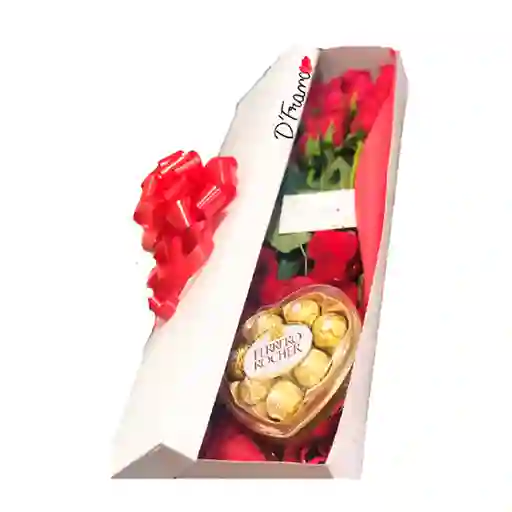 Caja de rosas Corazón