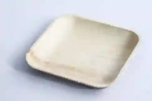 Plato Desechables Ecológicos Cuadrado Pequeño 15x15cm (10 Un)