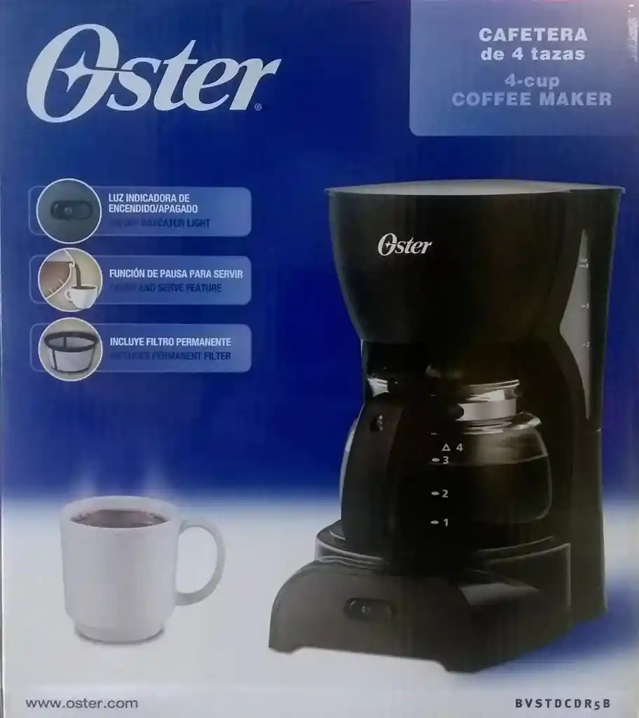 Oster Cafetera4 Tazas Bvstdcdr5B