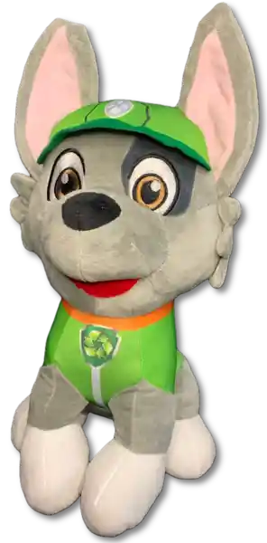 Peluche Perro Rocky Verde Patrulla Canina 45CM