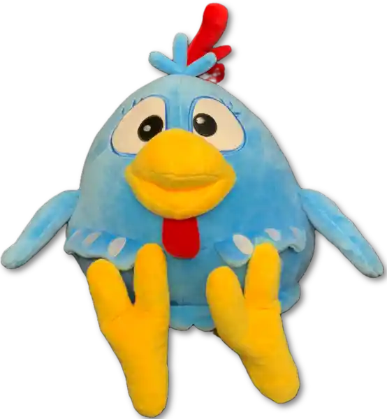 Peluche Gallina Pintadita Azul 45CM