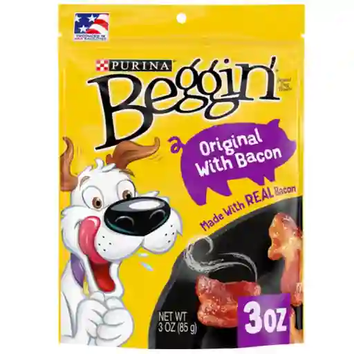 Beggin Bacon Snacks Para Perro 85g