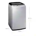 Lavadora SAMSUNG Carga Superior 9 Kilogramos WA90H4400SS Gris