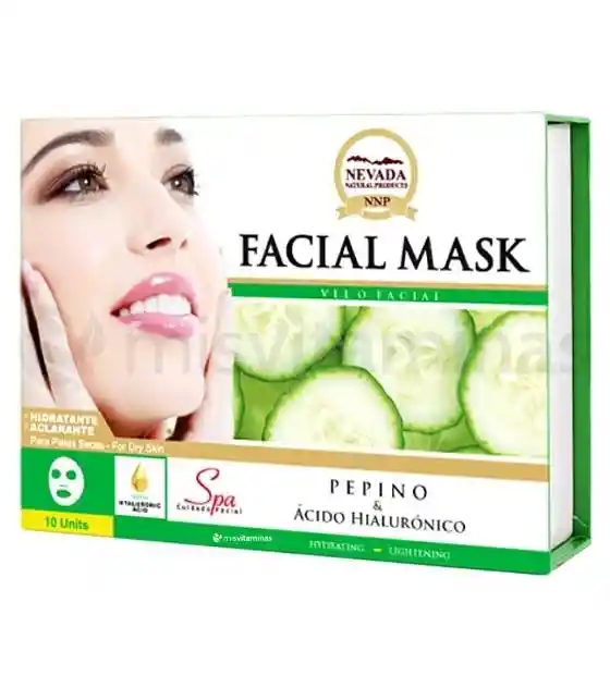 Nevada Mascarilla Facial Pepino Caja X 10 Unidades