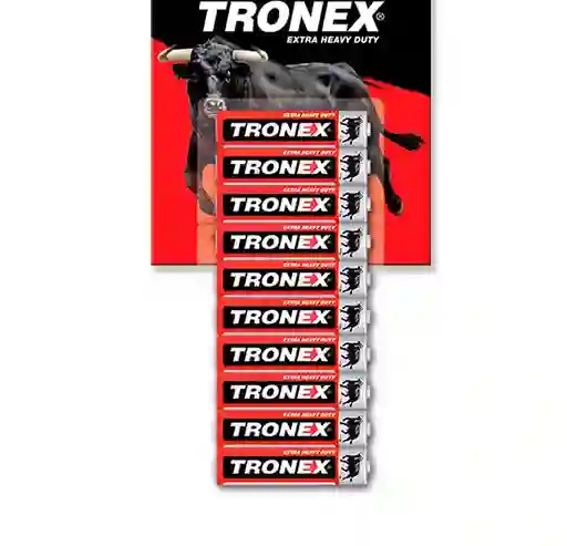 Tira 10 Bateria Pilas Tronex Aaa Extra Duracion 1.5v Icontec