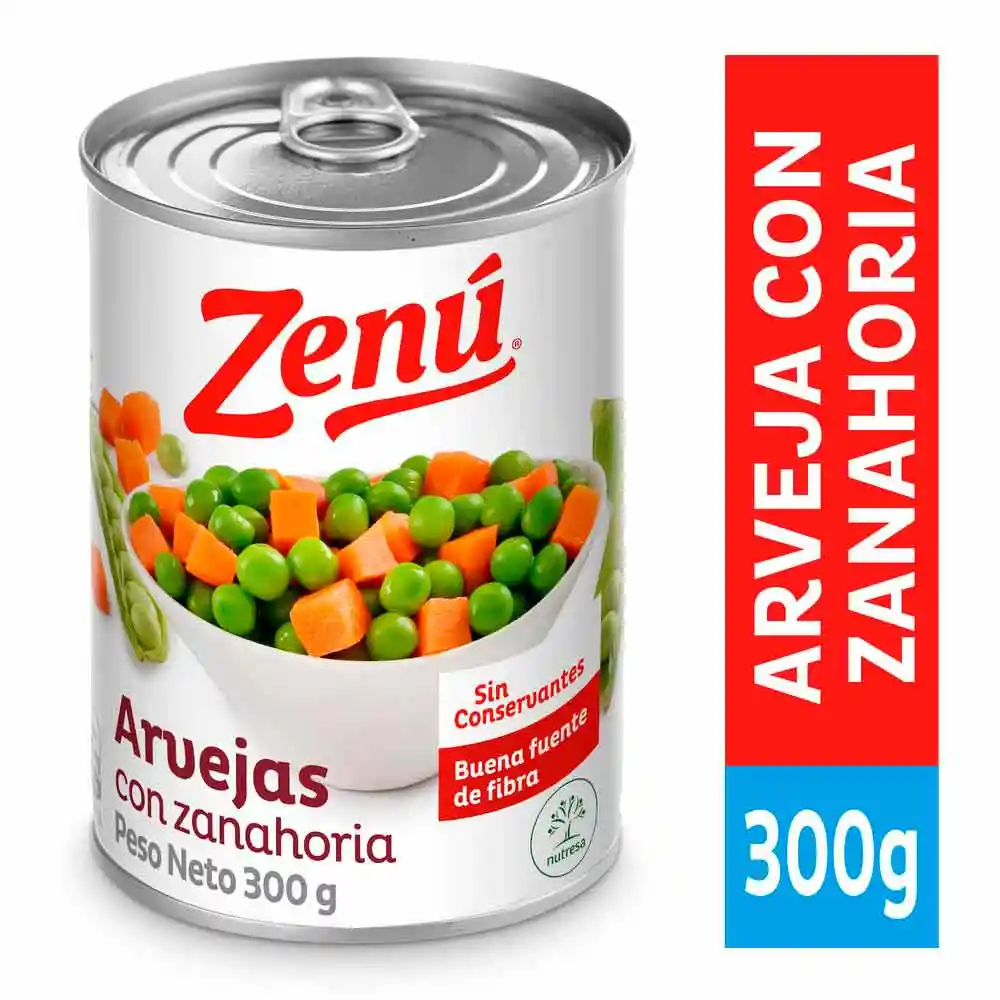 Zenú Lata Ensalada Arvejas Con Zanahoria 300G