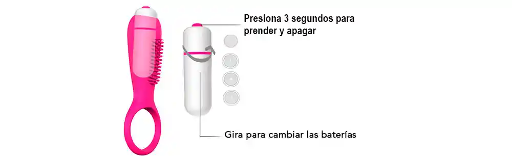 Anillo Vibrador Duet S Shande