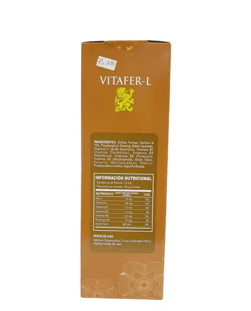 Bebida VITAFER-L Potencializador y Afrodisiaco natural x 500ml 