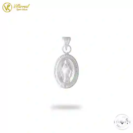 Dije Medalla Virgen Milagrosa En Plata 925 Legítima 22mm