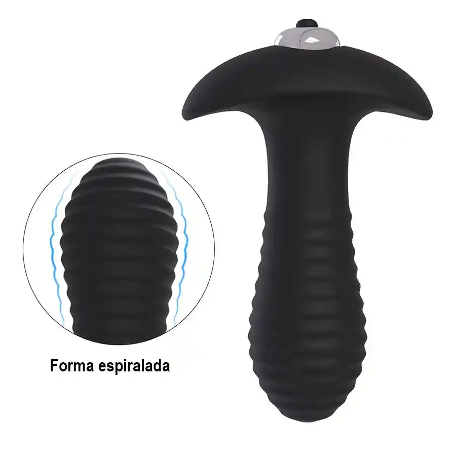 Plug Anal Vibrador Spiral Shande